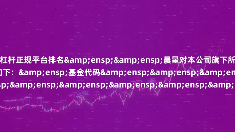 股票杠杆正规平台排名&ensp;&ensp;晨星对本公司旗下所有公募基金产品的风险等级划分结果如下：&ensp;基金代码&ensp;&ensp;&ensp;&ensp;&ensp;&ensp;&ensp;&ensp;&ensp;&ensp;&ensp;&ensp;&ensp;&ensp;&ensp;&ensp;&ensp;&ensp;&ensp;&ensp;基金名称&ensp;&ensp;&ens